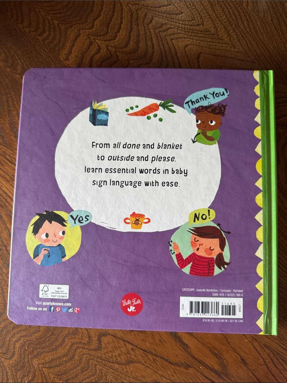 ABC Baby Signs Board Book, Usborne Black & White Books, Finger Puppet Books - Picture 3 of 15